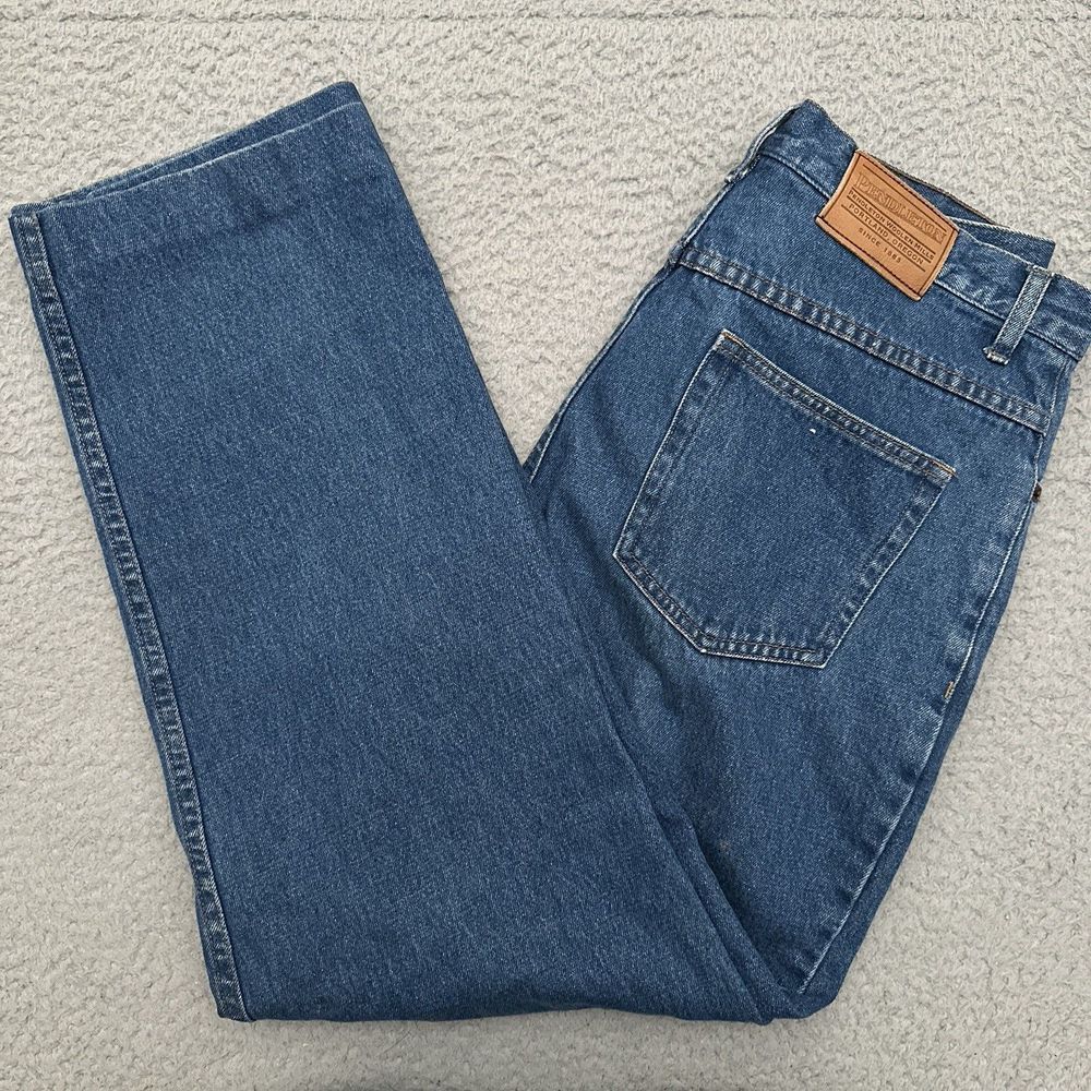 Vintage Pendleton Originals Jeans Women's 12 Blue Wide‎ Leg Tapered Mom Hemmed